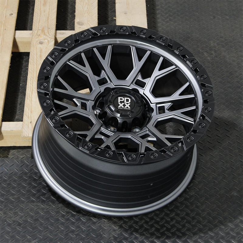 Load image into Gallery viewer, RAGE 17" - SATIN GREY W/ BLACK RING
