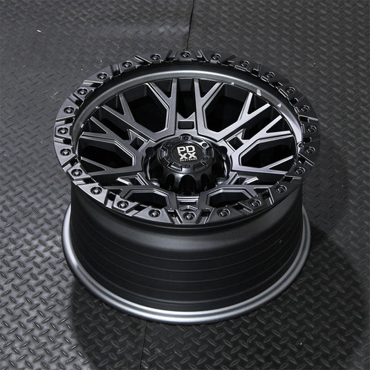 RAGE 17" - SATIN GREY W/ BLACK RING