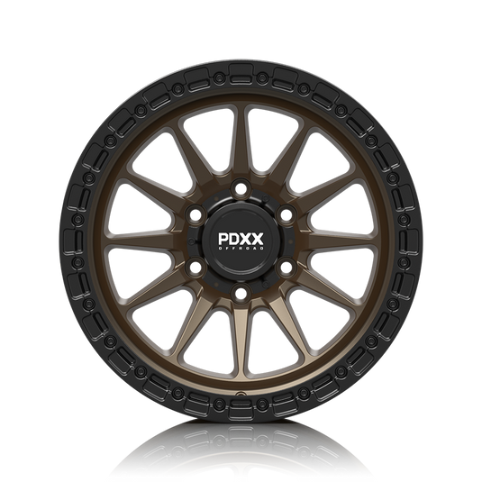 SANDO 17" - Satin Bronze w/ Black Machined Ring