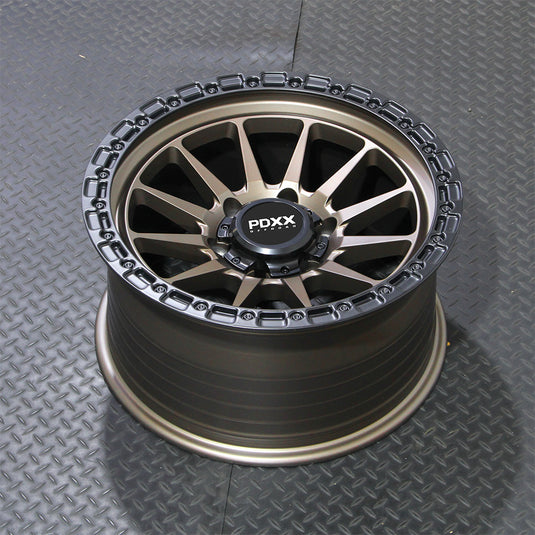 SANDO 17" - Satin Bronze w/ Black Machined Ring