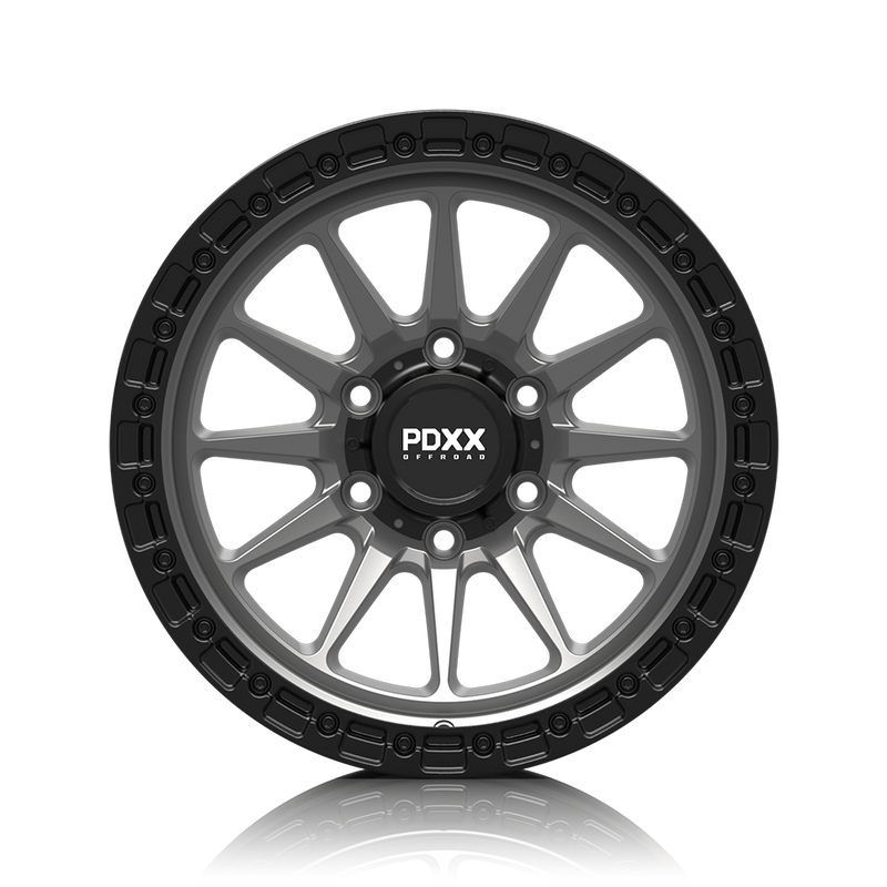 Load image into Gallery viewer, SANDO 17" - Satin Grey w/ Black Machined Ring
