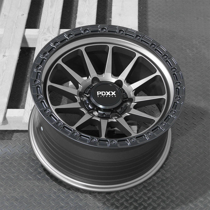 Load image into Gallery viewer, SANDO 17" - Satin Grey w/ Black Machined Ring
