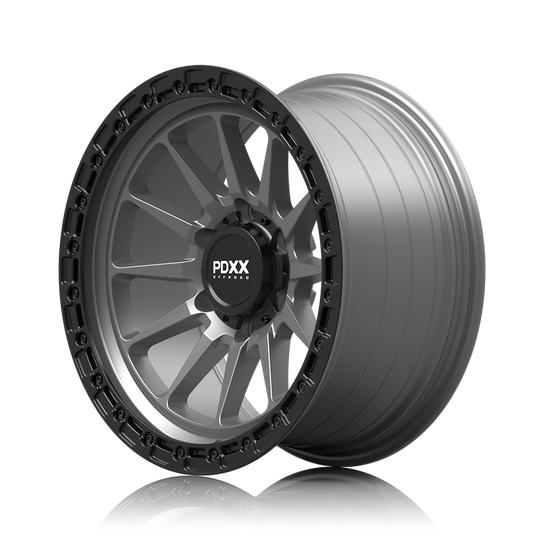 SANDO 17" - Satin Grey w/ Black Machined Ring